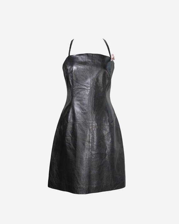 VERSACE - Leather dress