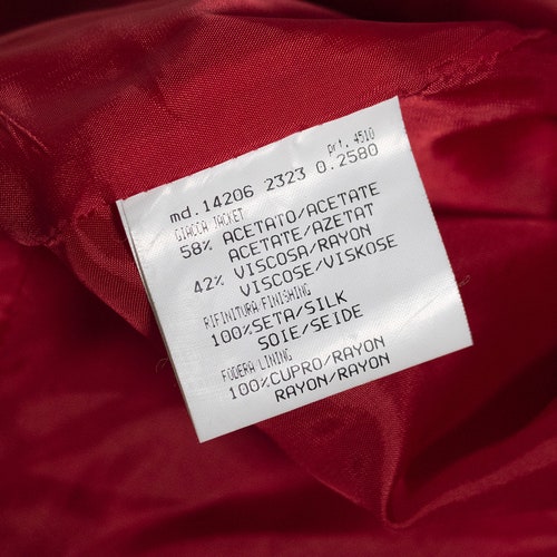 Gai Mattiolo - Red shops 90s blazer