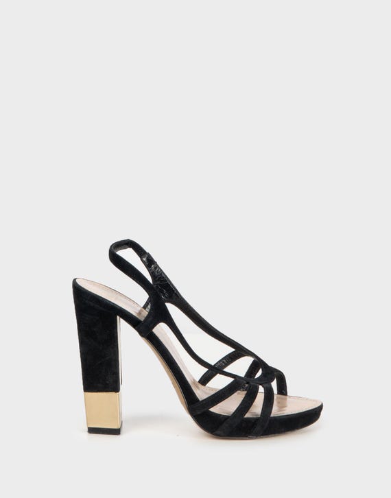 未使用級 BALLY ミュール ハイヒール 靴 37.5 バックル ストラップ