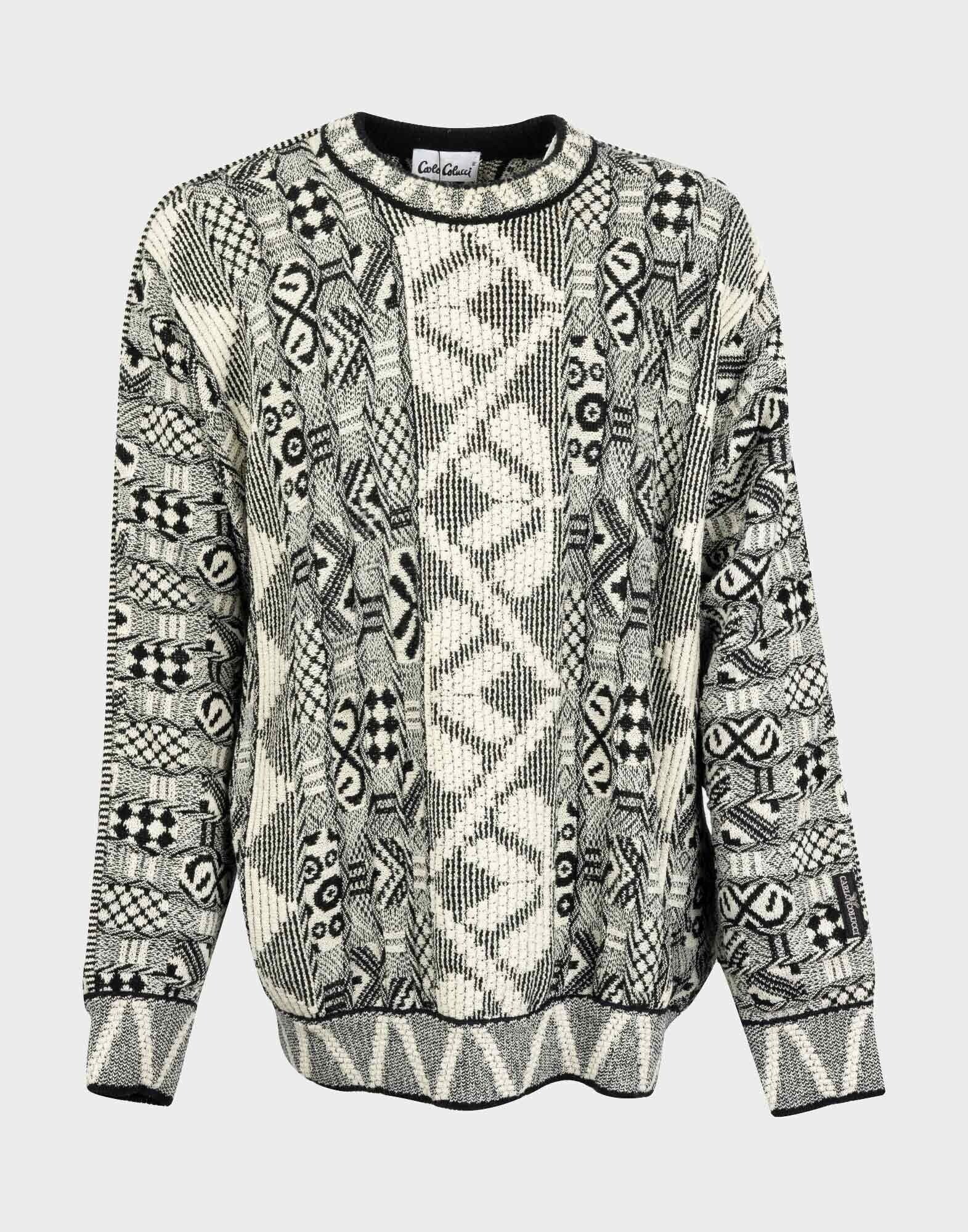 Mens Sweater Carlo Colucci Pullover Herren Xl Carlo Colucci 90s