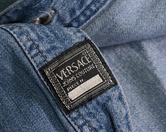 VERSACE JEANS COUTURE 90s Denim Shirt | Etsy Australia