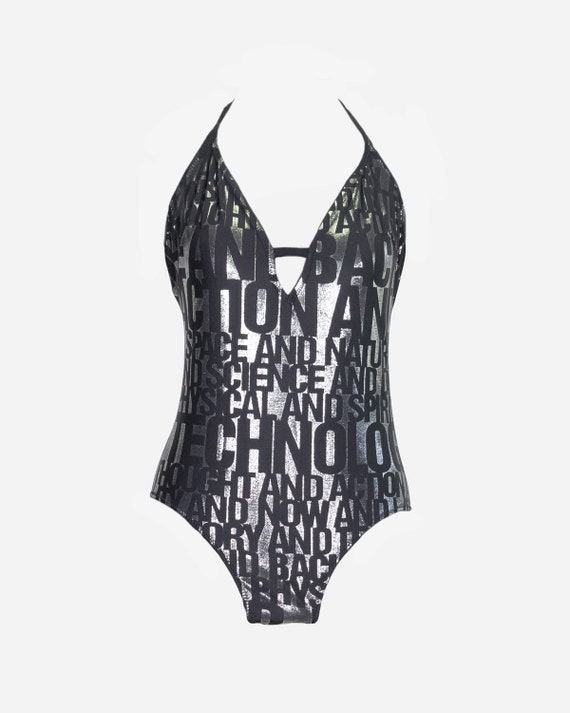 VINTAGE - Silver swimsuit