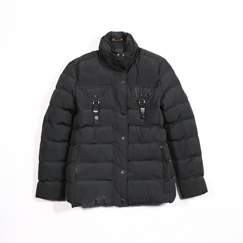 BELSTAFF Black Down Jacket - Etsy Australia