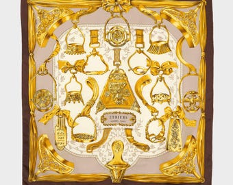 Hermes - &#39;Etriers&#39; 80/90s scarf