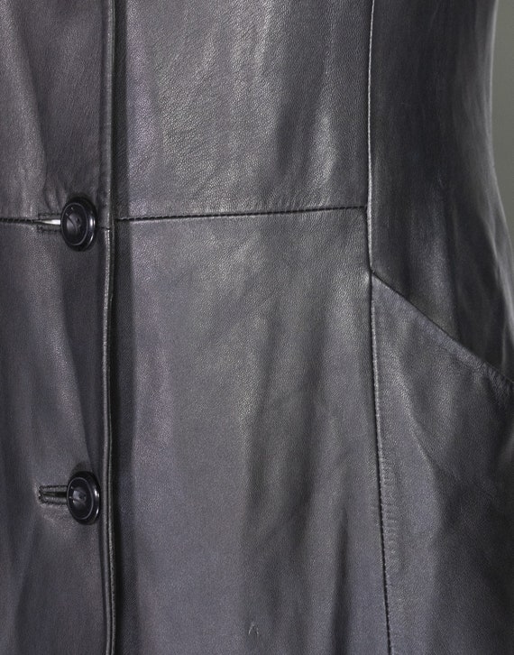 Enrico Coveri - 100% Leather long jacket - image 4