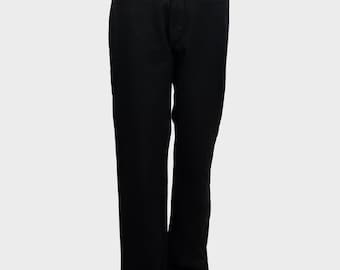 Versace - Pantalón negro 100% algodón