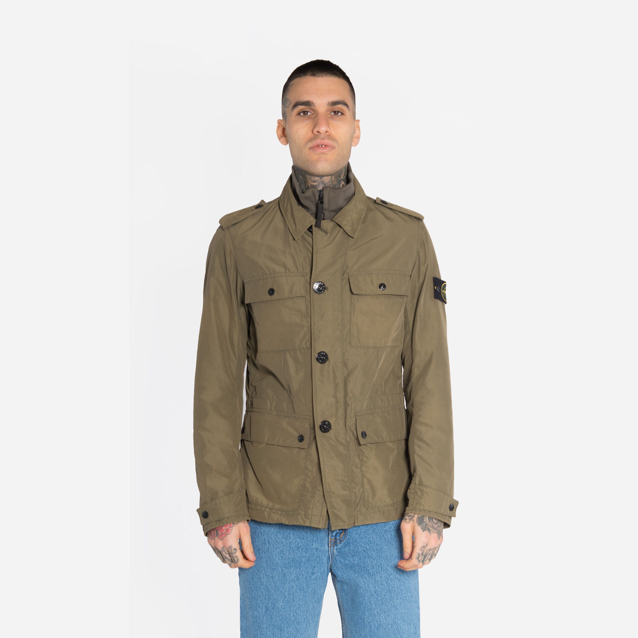 stone island army jacket