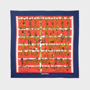 Hermes - &#39;Mors & Filets&#39; scarf from the 90s