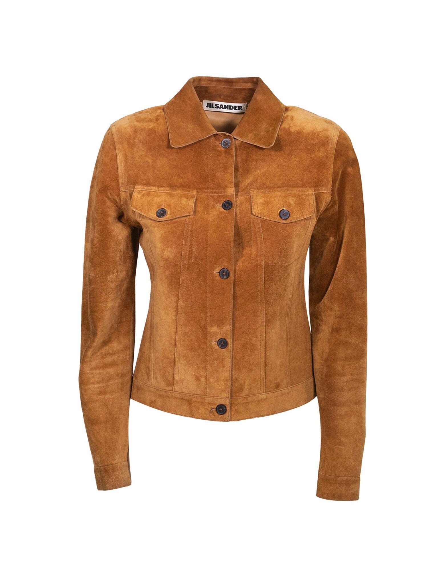 Jil Sander - 90s Leather Short Jacket - Etsy