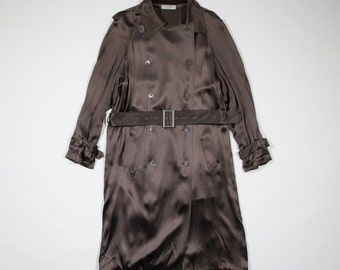 YVES SAINT LAURENT - silk trench coat