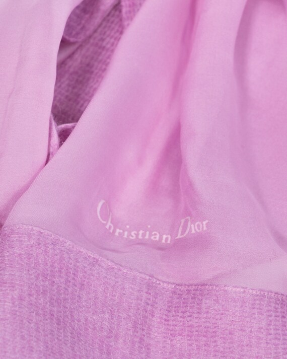 CHRISTIAN DIOR - Silk and mohair scarf - image 4