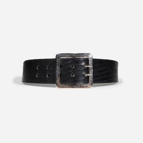 DOLCE&GABBANA - Leather belt