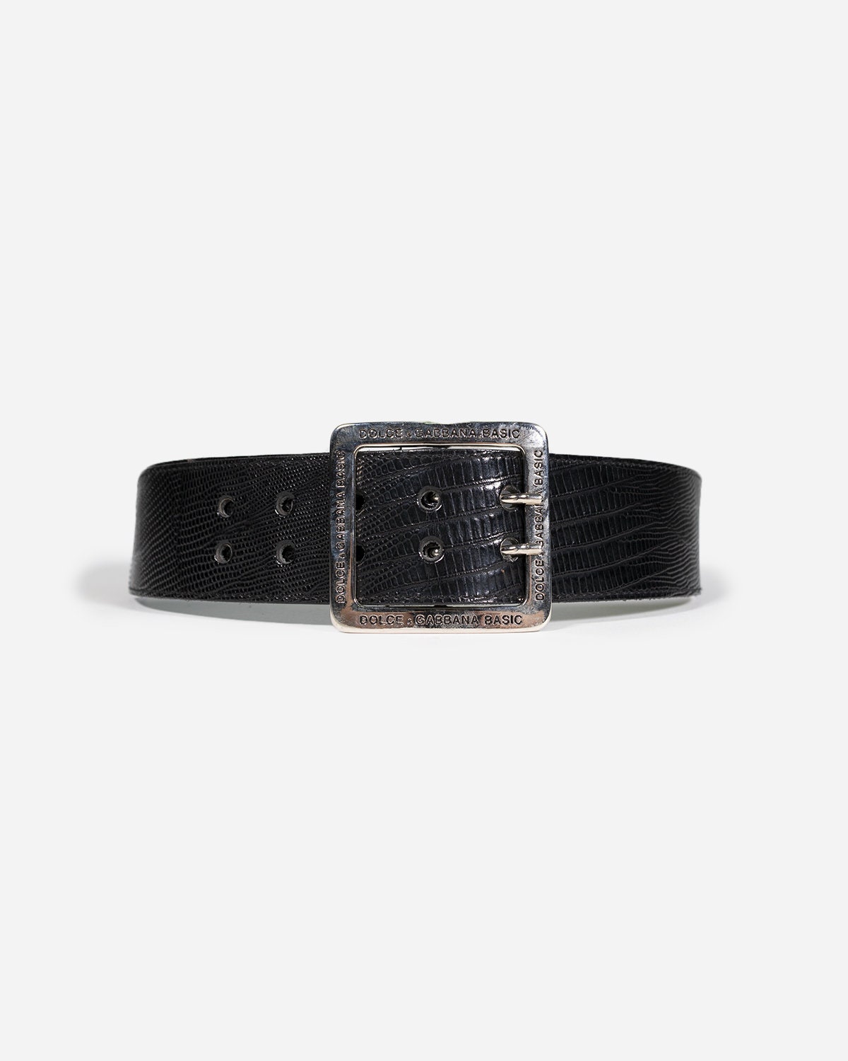 DOLCE & GABBANA: belt in stretch fabric with monogram buckle