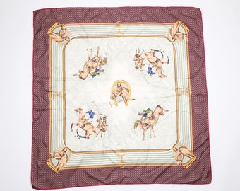 VINTAGE - Horseman silk scarf