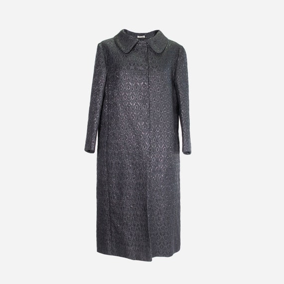 MIU MIU - Laminated black coat