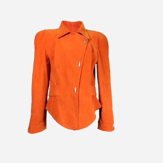 THIERRY MUGLER - Orange velvet jacket
