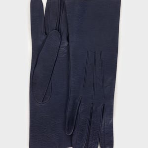 Vintage - Blaue Lederhandschuhe