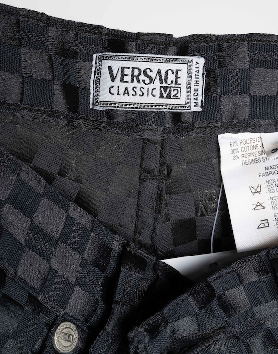 Versace Classic - 90s Check Trousers - Etsy