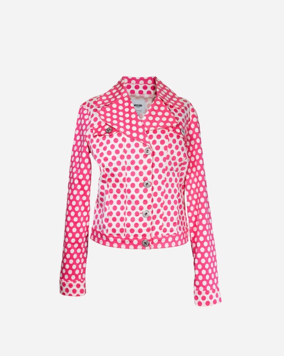 supreme polka dots rayon work jacket