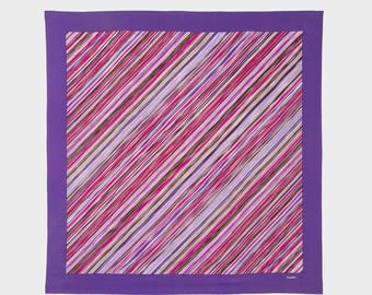 CHANEL - striped silk scarf