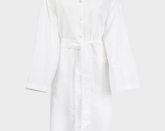 Chanel - White cotton chemisier 2000s dress