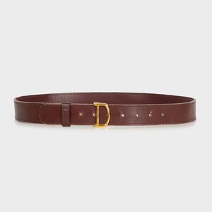 Ceinture En Cuir Vintage Pierre Cardin Pour Homme - Bordeaux, Taille 90 Cm