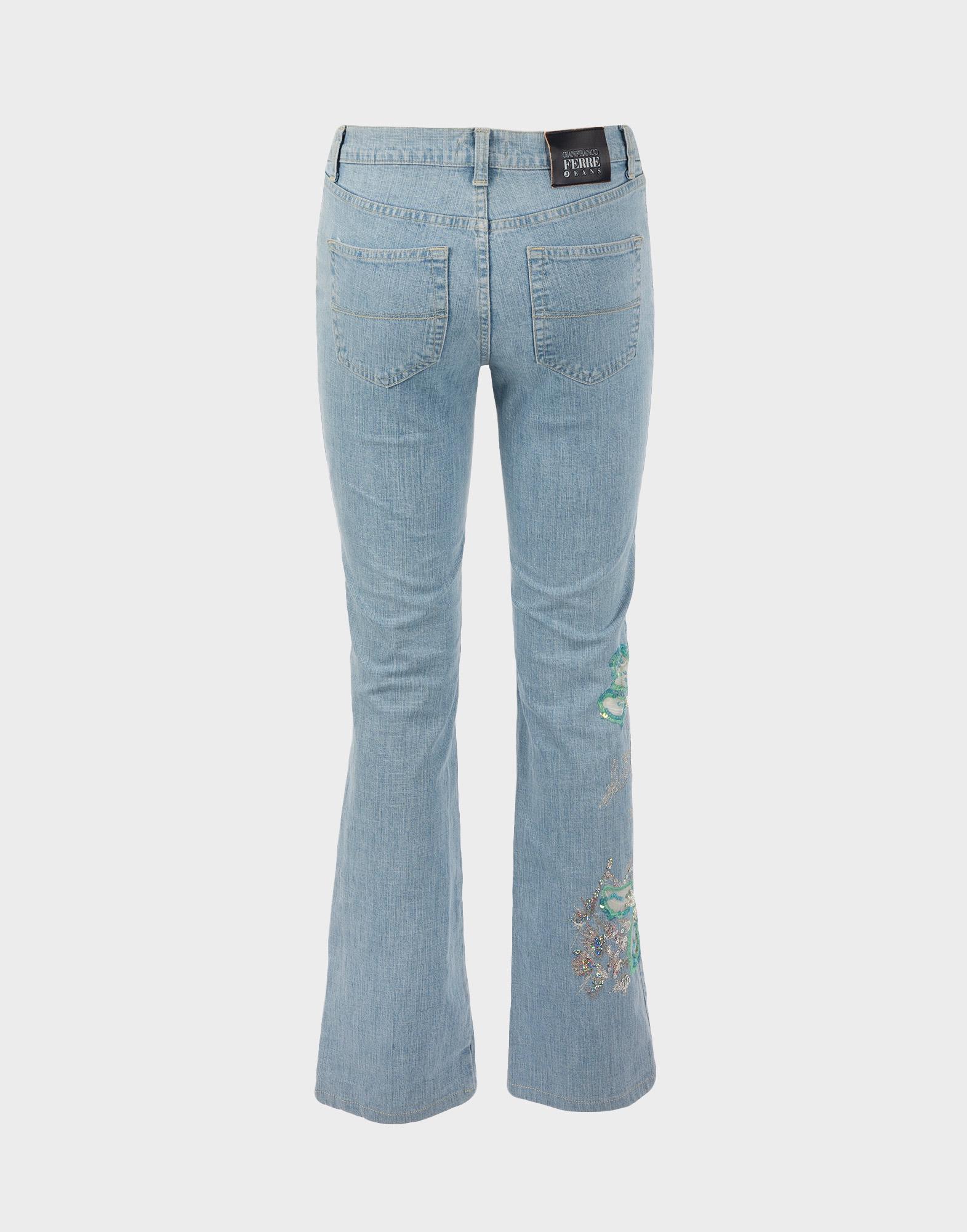 00s FERRE jeans Design flare pants 花柄 00s FERRE jeans Design flare pants 花柄 - メルカリ
