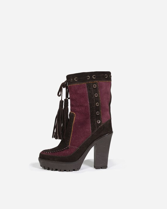 Yves saint top laurent suede boots