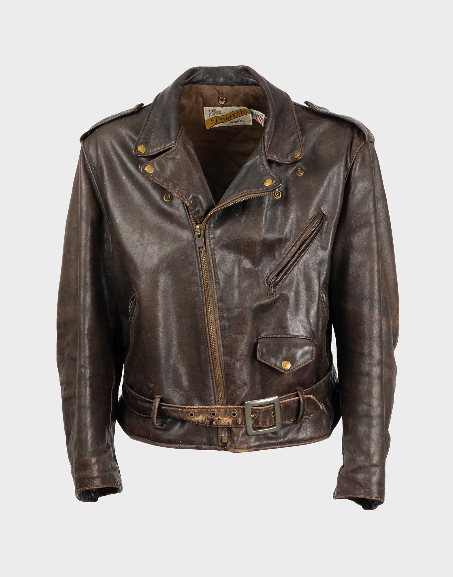 Brown Schott Jacket - Etsy Canada