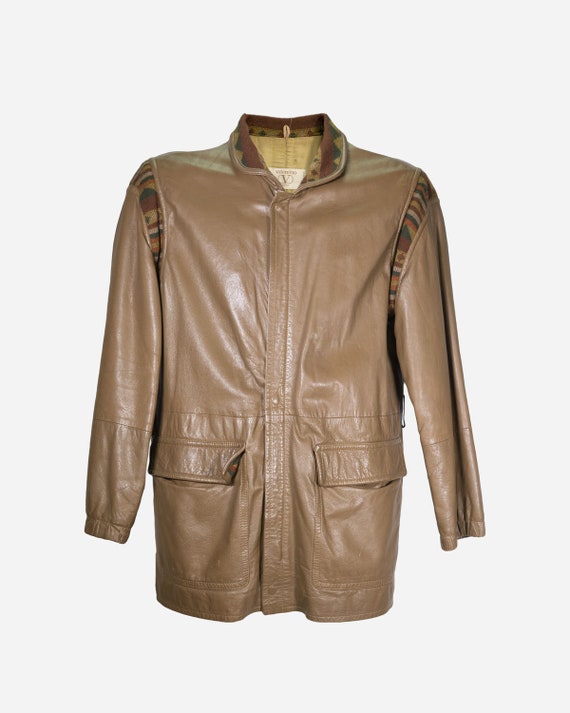 VALENTINO - Leather bomber jacket - image 1