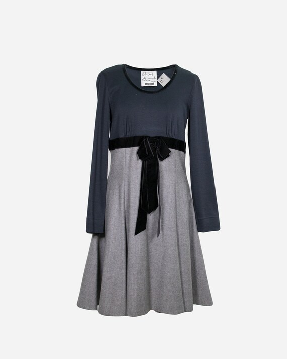MOSCHINO - Double fabric dress