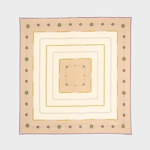 Chanel - Beige 90s silk scarf