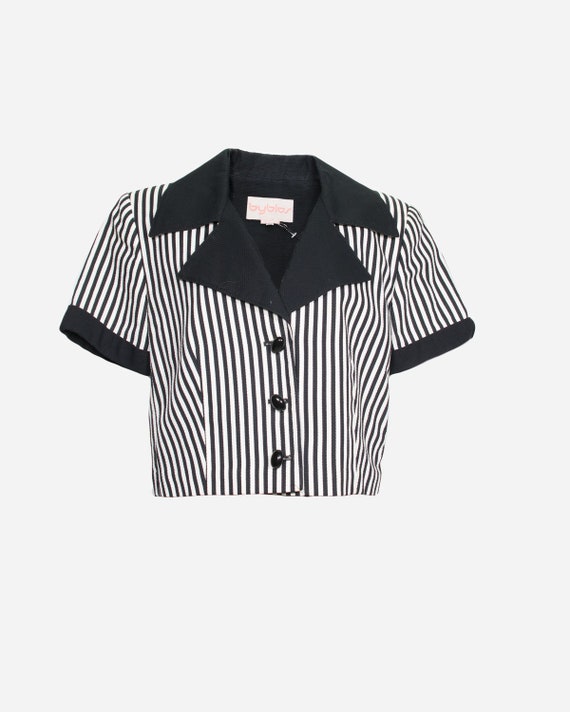 BYBLOS - Striped cropped jacket