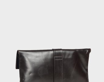 Roberta di Camerino ダークブラウンクラッチバック Roberta di Camerino ダークブラウンクラッチバック Roberta di