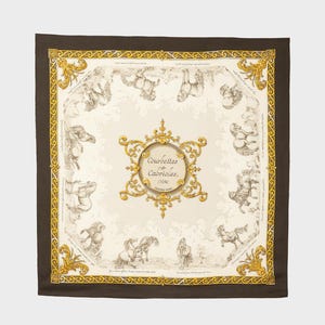 Hermes - &quot;Courbettes et Cabrioles&quot; scarf from the 90s