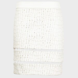 Alexander Wang - White leather skirt