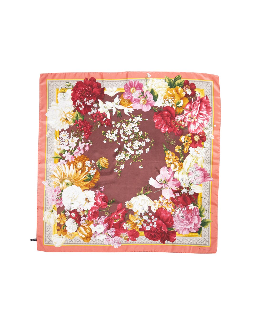 Valentino Scarf With Floral Pattern Etsy