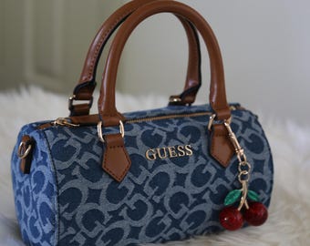 Vintage Guess Bag Red Y2k Rare 2000's Leopard - Etsy