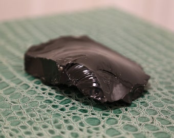 Large Black Obsidian Stone