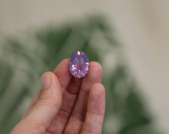 RARE, 20 Carat Lavender Quartz Faceted Gemstone, Mine is No Longer Producing, Crystal Collectible, Oval Shape, Third Eye, DIY Jewelry Making