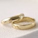 Solid Gold Matching Floral Wedding Rings, His and Hers Matching Leaf ...