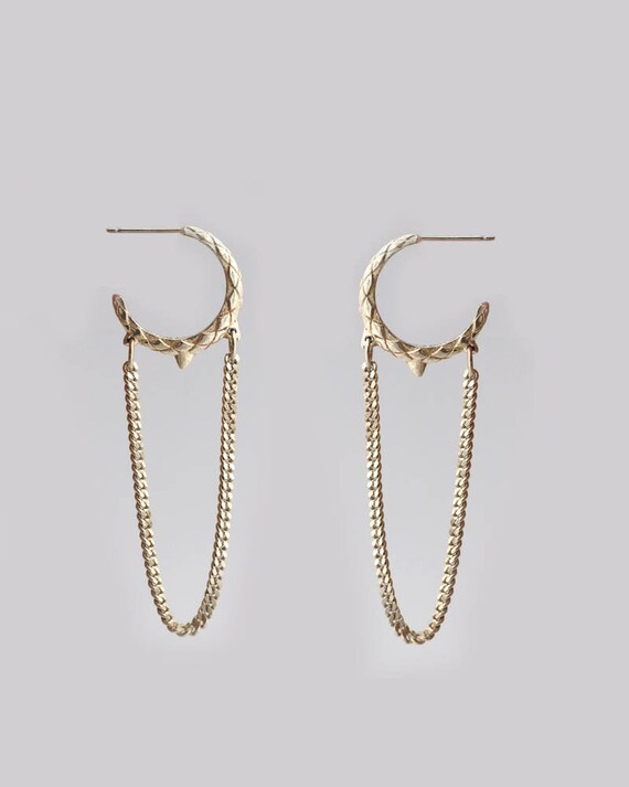 dangle hoop earrings