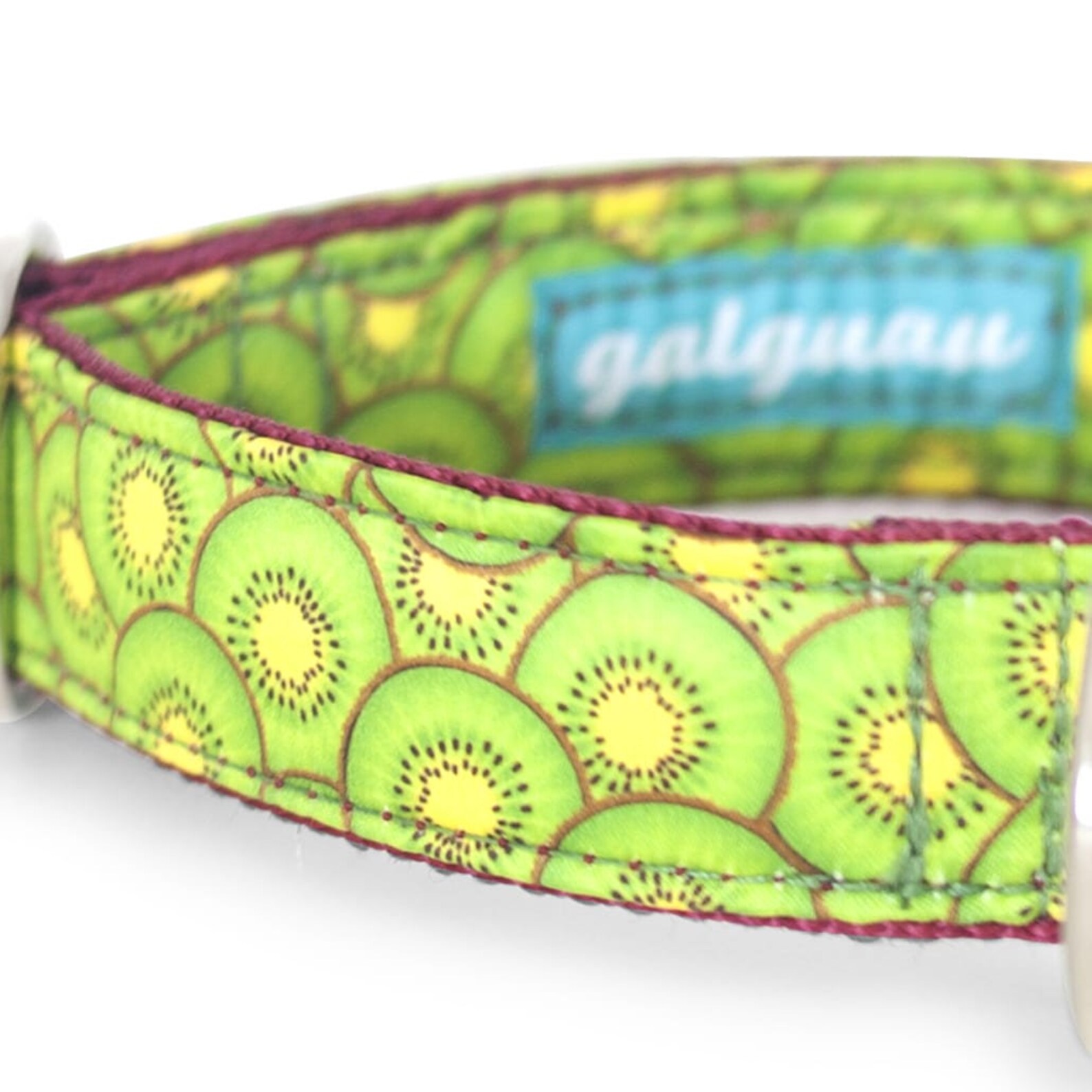 Dog Collar With Clip Closure Kiwi Kiwi Kiwi Sateen. Collar Etsy