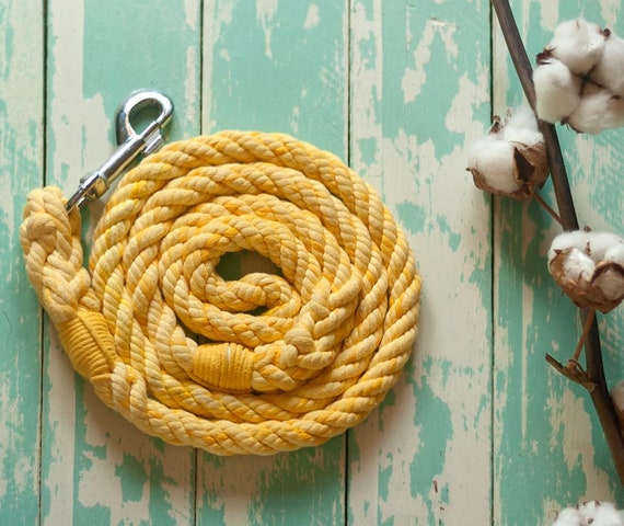 Cotton rope dog leash cheap