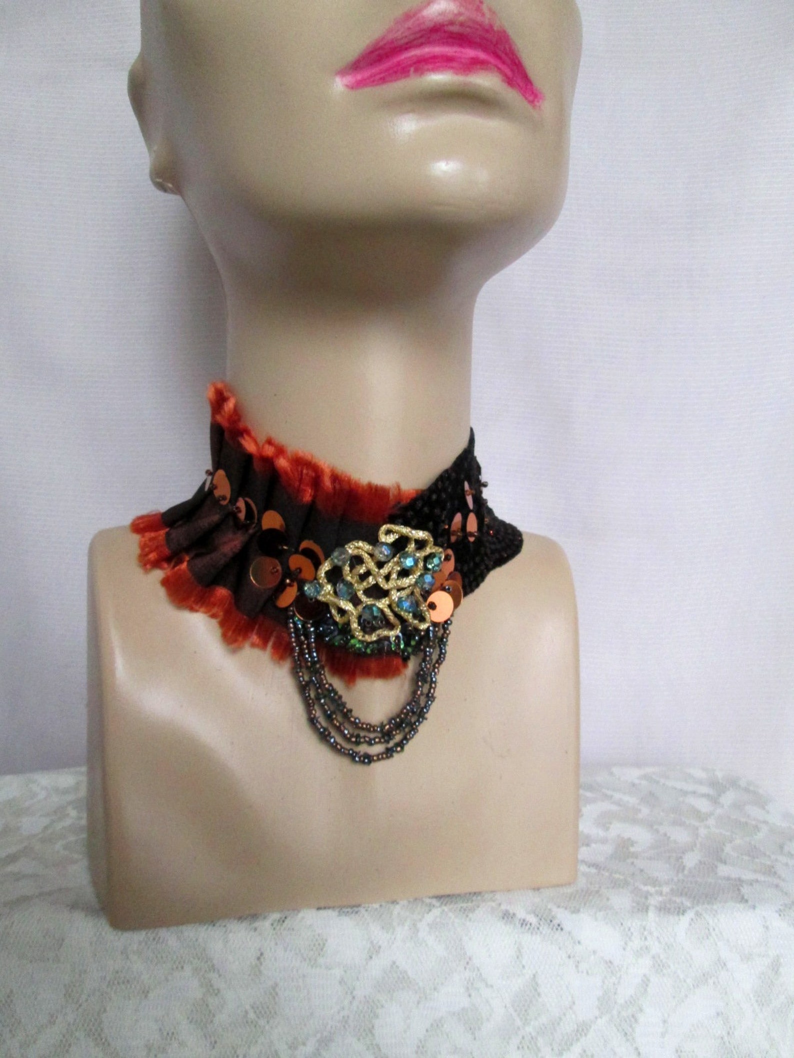 Unique Chokerart to Wear Choker Neckpieceunique Etsy