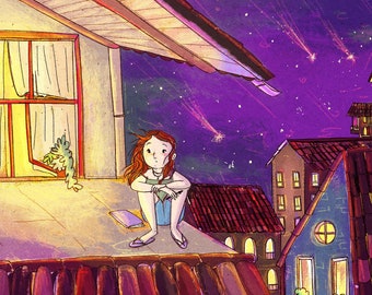 Personalised illustration for book story, young adult narrative, children's book to self publish, hire illustrator, custom drawing for cover