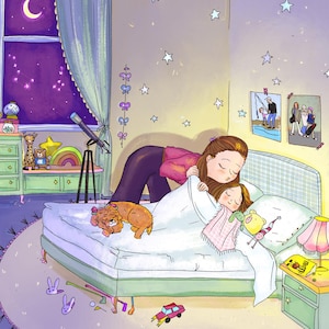 Personalisierte Kinderbuchillustrationen. Auftragsentwurf für das zu veröffentlichende Story-Cover. Illustrator für Story zu engagieren