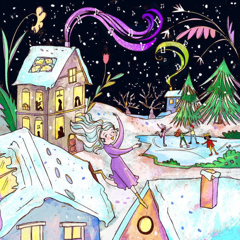 Custom illustration for children's book. Personalized drawing for picturebook. Book cover artwork for self publishing.