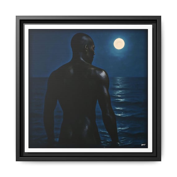 Untitled, Moon Water - Digital Art on Matte Canvas