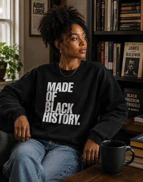 Made of  Black History Crewneck Sweatshirt | Black History Pride